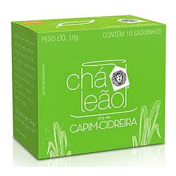CHÁ CAPIM-CIDREIRA CHÁ LEÃO CAIXA 10G 10 UNIDADES