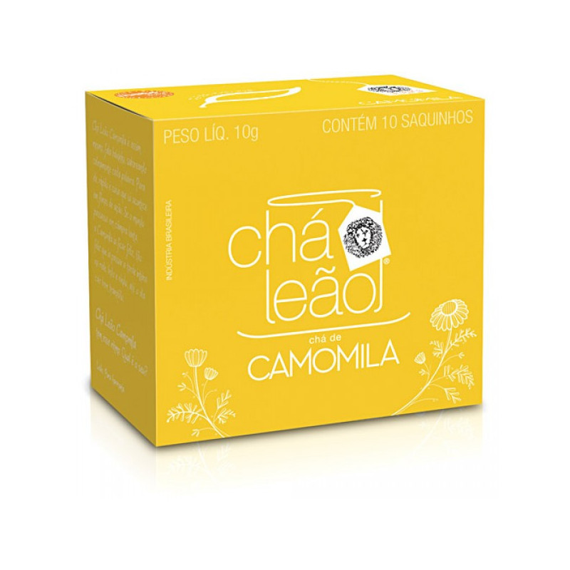 CHÁ CAMOMILA CHÁ LEÃO CAIXA 10G 10 UNIDADES