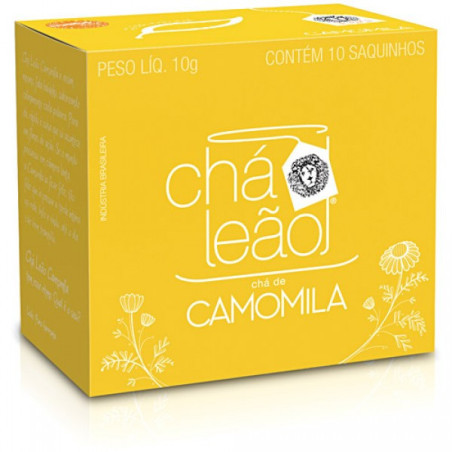 CHÁ CAMOMILA CHÁ LEÃO CAIXA 10G 10 UNIDADES