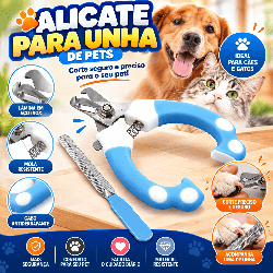 KIT DE ALICATE E LIXA PARA PETS EM4126