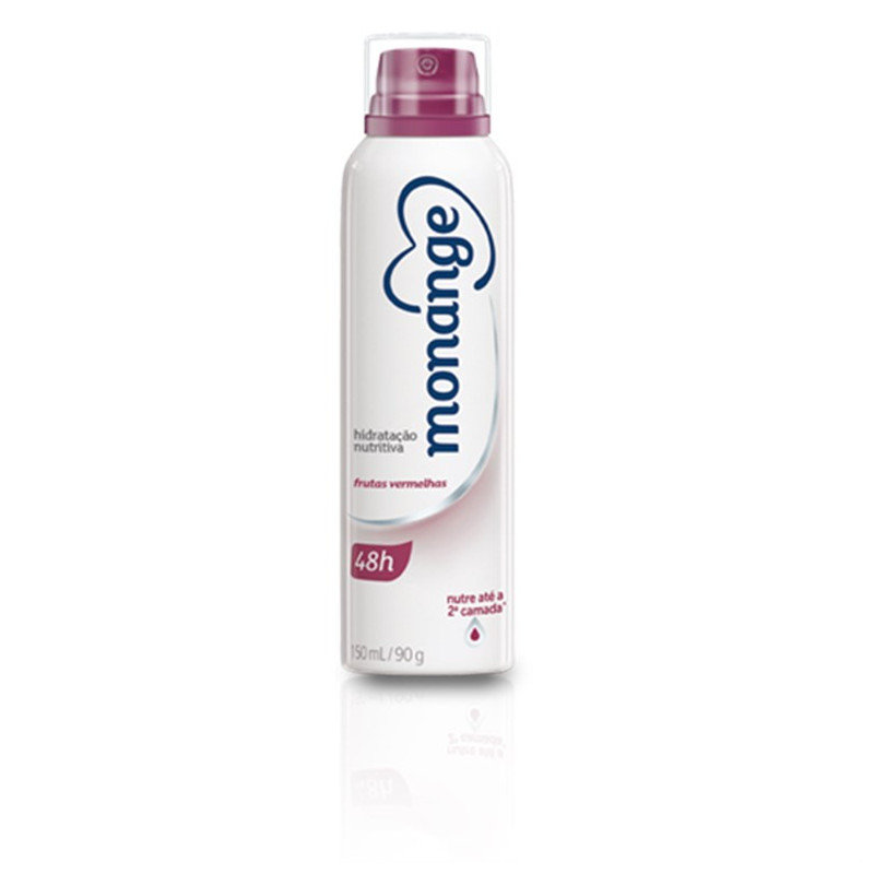 ANTITRANSPIRANTE AEROSSOL FRUTAS VERMELHAS MONANGE 150ML SPRAY