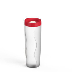 PORTA BISCOITO HERMETICO 600ML TAMPA VERMELHA REF: 1116 - PANAMBY PLASTICO