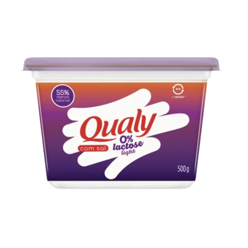 MARGARINA COM SAL LIGHT ZERO LACTOSE QUALY POTE 500G