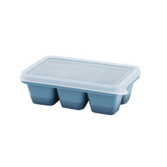 Forma de gelo cubo com 6 divisorio com tampa plastico 11,3cm x 7cm 1 unidade ref9702