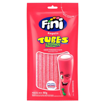 BALA FINI TUBES MORANGO CITRICO