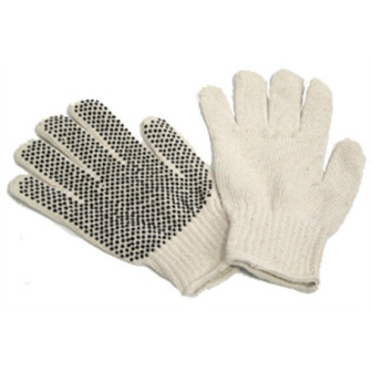 LUVA DE TRABALHO EM ALGODAO COM UM LADO BORRACHADO EM9630 1PAR