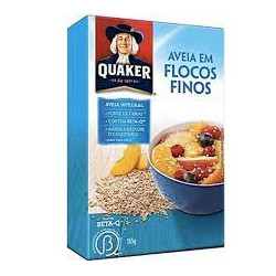 AVEIA EM FLOCOS FINOS QUAKER CAIXA 165G