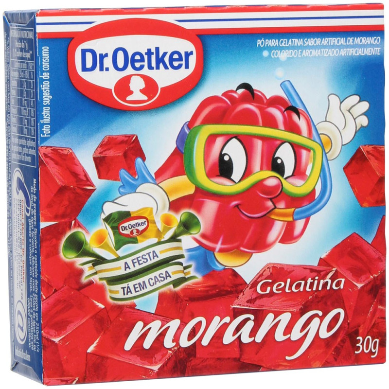 GELATINA DR.OETKER MORANGO 20G