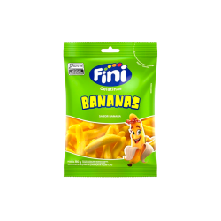 BALA DE GELATINA BANANAS FINI PACOTE 100G