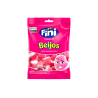 BALA DE GELATINA MORANGO BEIJOS FINI PACOTE 100G