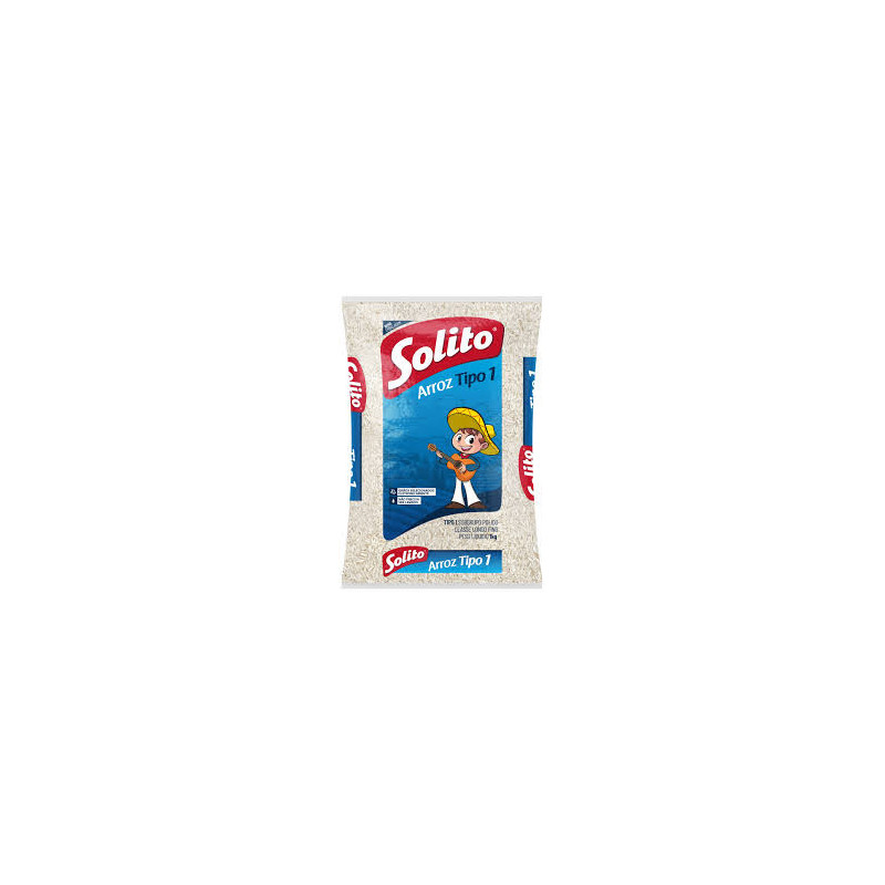 ARROZ TIPO 1 SOLITO PACOTE 5KG