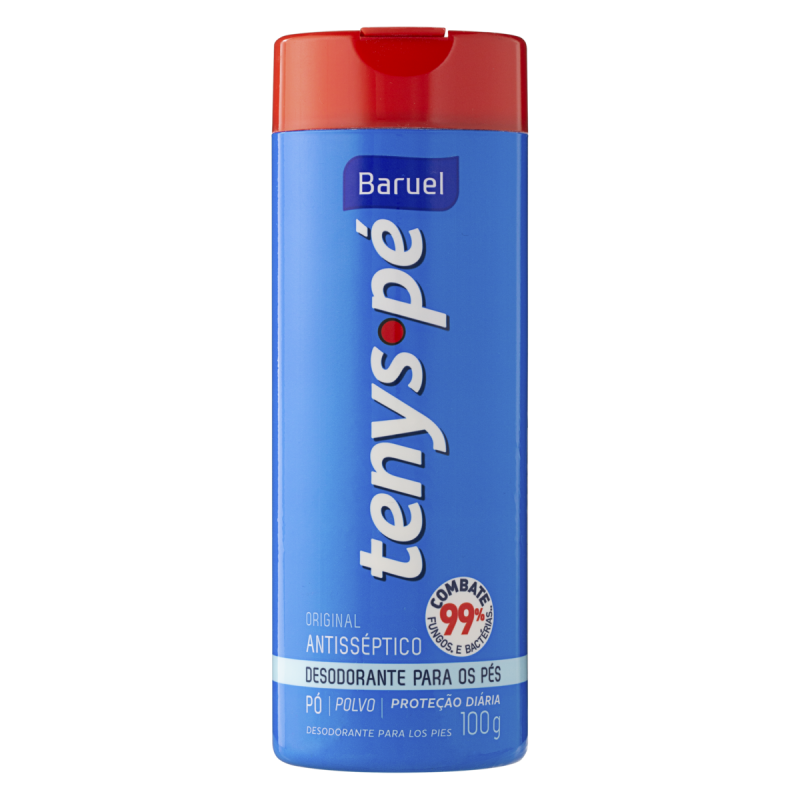 DESODORANTE PÓ PARA OS PÉS BARUEL TENYS PÉ ORIGINAL FRASCO 100G
