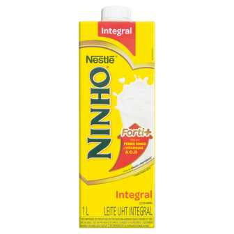 LEITE UHT INTEGRAL NINHO FORTI+ CAIXA COM TAMPA 1L