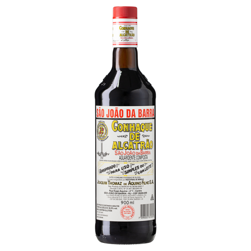 CONHAQUE DE ALCATRÃO SÃO JOÃO DA BARRA GARRAFA 900ML