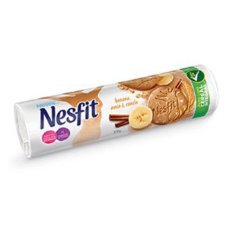 BISCOITO INTEGRAL BANANA, AVEIA & CANELA NESFIT PACOTE 160G