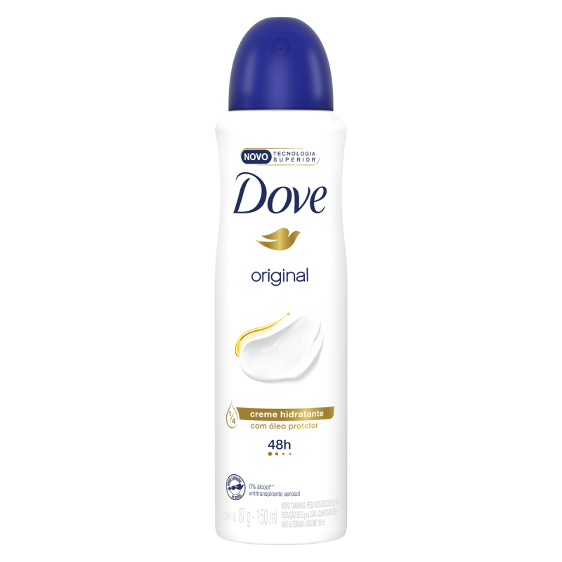 ANTITRANSPIRANTE AEROSSOL ORIGINAL DOVE 150ML SPRAY