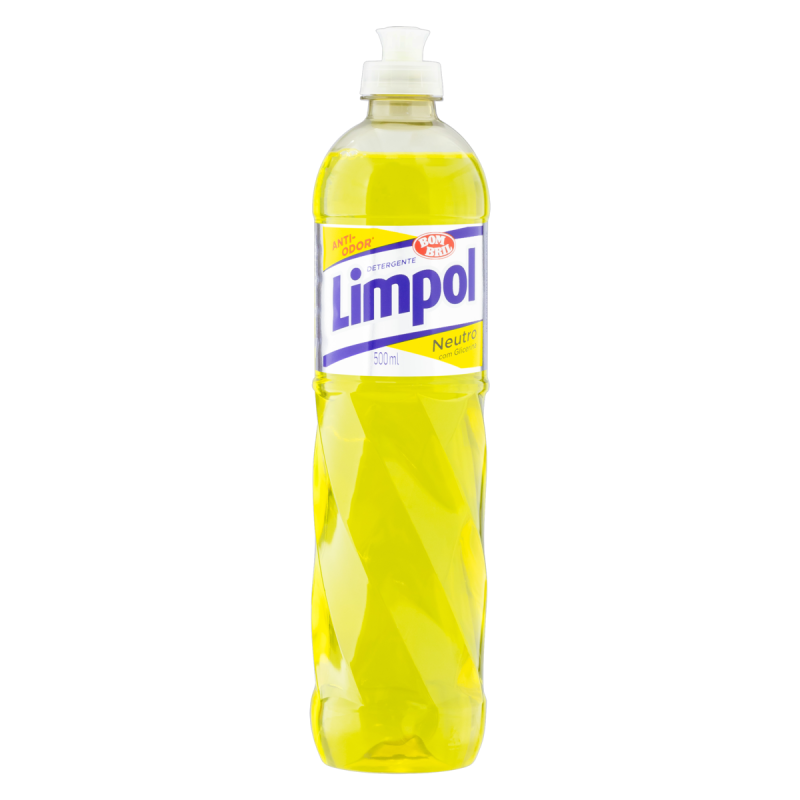 DETERGENTE LÍQUIDO NEUTRO LIMPOL SQUEEZE 500ML