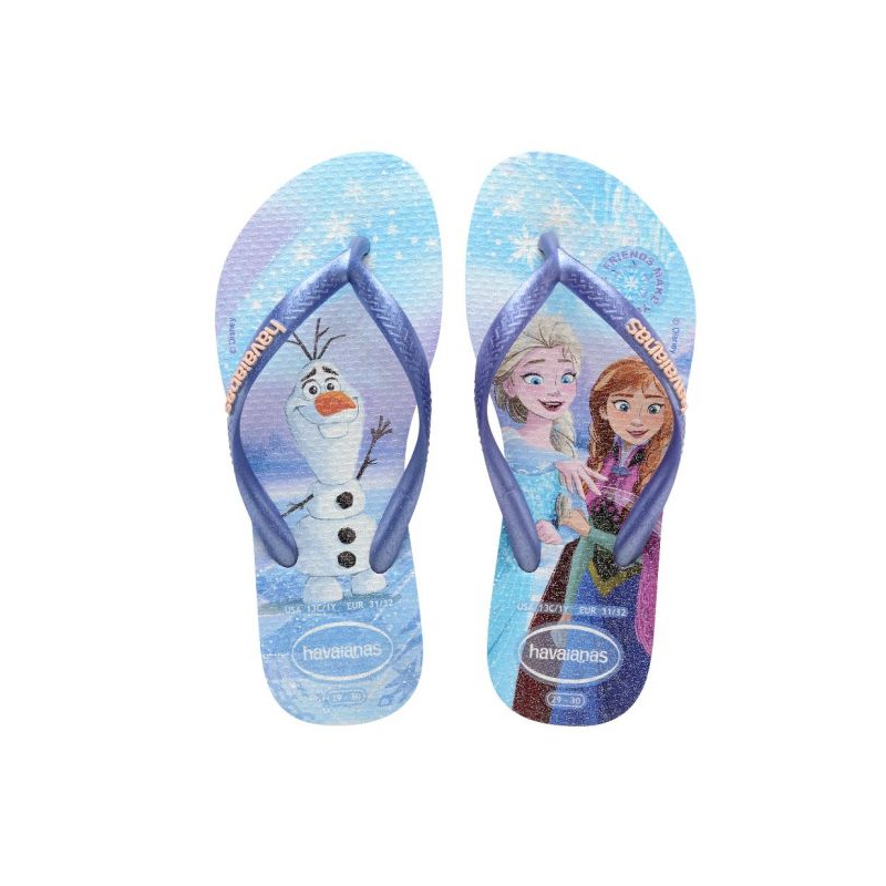 SANDALIA HAVAIANAS KIDS SLIM PRINCESS ROXO FANTASY N°27-28