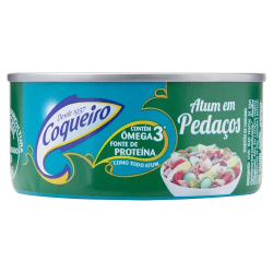 Atum em Pedaços em Óleo Coqueiro Lata 110g