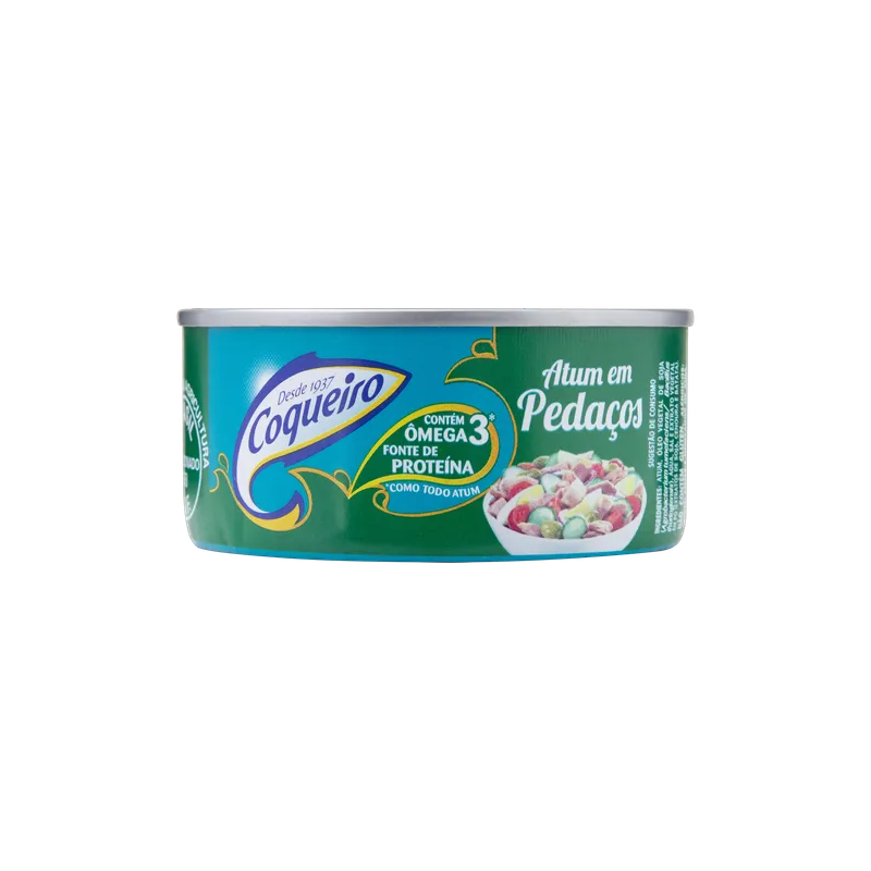 Atum em Pedaços em Óleo Coqueiro Lata 110g
