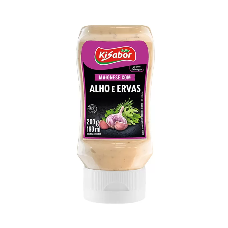 MAIONESE KISABOR ALHO E ERVAS PT