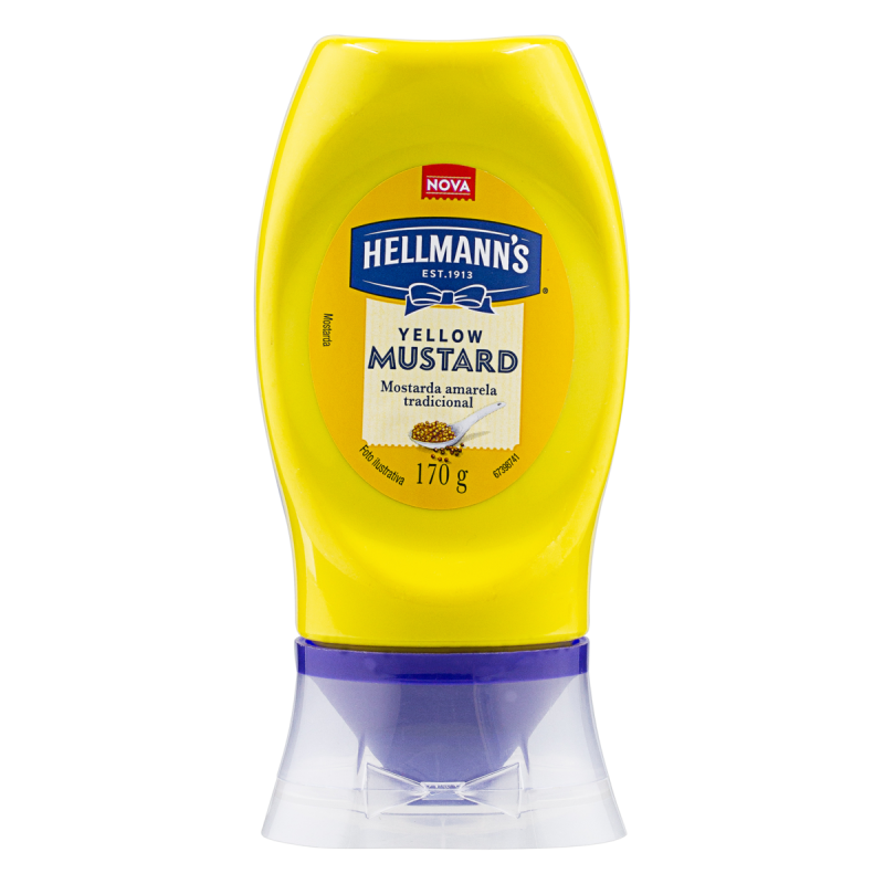 MOSTARDA AMARELA TRADICIONAL HELLMANNS SQUEEZE 170G
