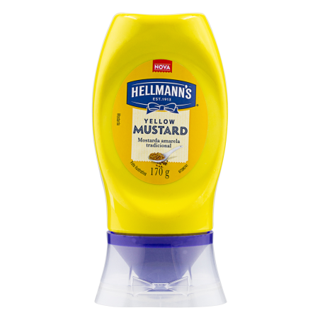 MOSTARDA AMARELA TRADICIONAL HELLMANNS SQUEEZE 170G