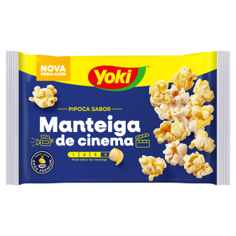PIPOCA PARA MICRO-ONDAS MANTEIGA DE CINEMA YOKI PACOTE 100G