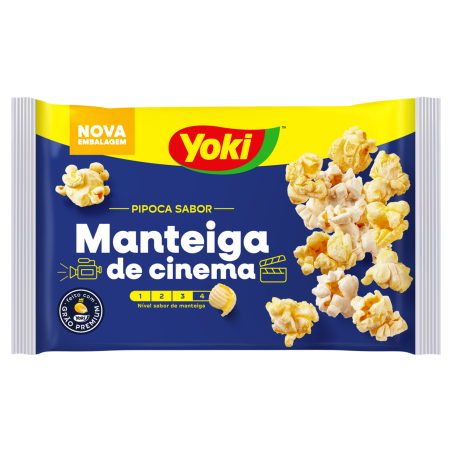PIPOCA PARA MICRO-ONDAS MANTEIGA DE CINEMA YOKI PACOTE 100G