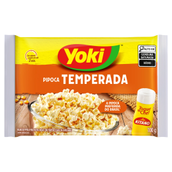 PIPOCA PARA MICRO-ONDAS TEMPERADA COM TOQUE DE CHEF YOKI PACOTE 100G