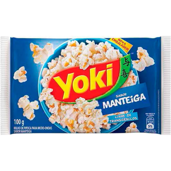 PIPOCA PARA MICRO-ONDAS MANTEIGA YOKI PACOTE 100G