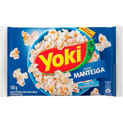 PIPOCA PARA MICRO-ONDAS MANTEIGA YOKI PACOTE 100G