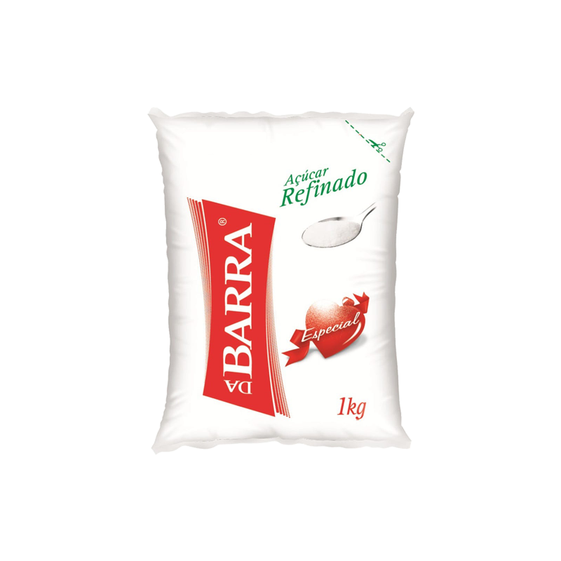 AÇÚCAR REFINADO DA BARRA PACOTE 1KG