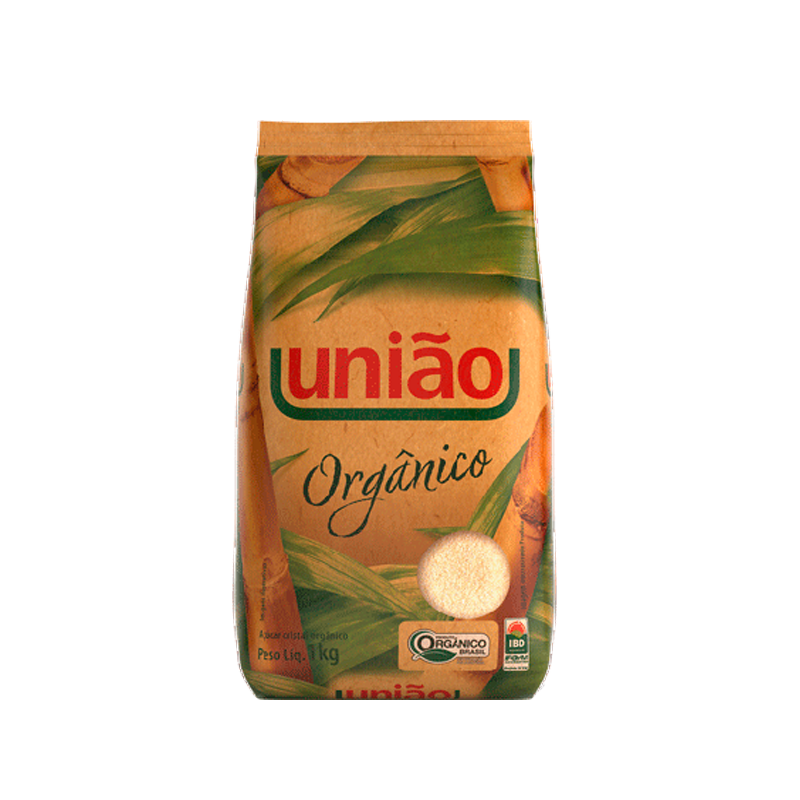 AÇÚCAR CRISTAL ORGÂNICO UNIÃO NATURAIS PACOTE 1KG