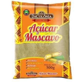 AÇÚCAR MASCAVO DACOLÔNIA PACOTE 500G