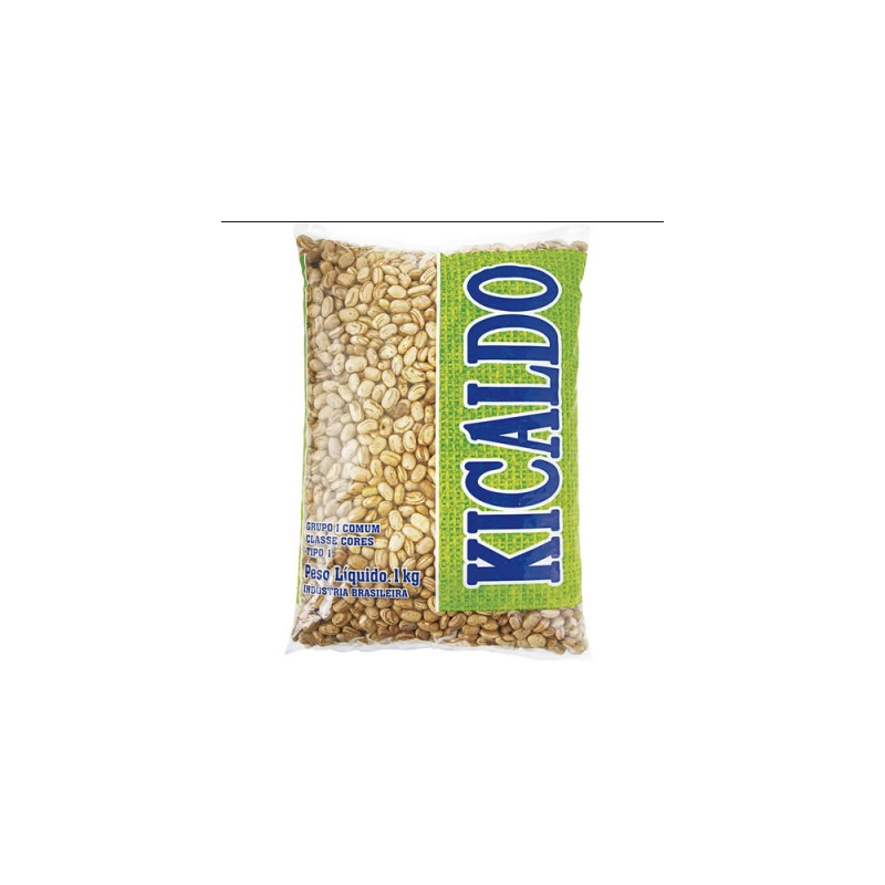 FEIJÃO CARIOCA TIPO 1 KICALDO PACOTE 1KG
