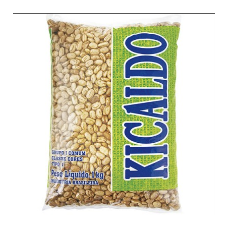 FEIJÃO CARIOCA TIPO 1 KICALDO PACOTE 1KG