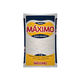 ARROZ S. MÁXIMO BENEFICIADO BRANCO LONGO FINO TIPO 1 5KG