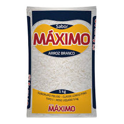 ARROZ S. MÁXIMO BENEFICIADO BRANCO LONGO FINO TIPO 1 5KG