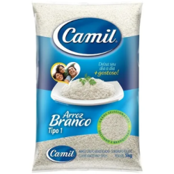 ARROZ BRANCO TIPO 1 CAMIL PACOTE 5KG