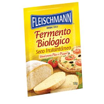 FERMENTO BIOLÓGICO SECO INSTANTÂNEO FLEISCHMANN ENVELOPE 10G