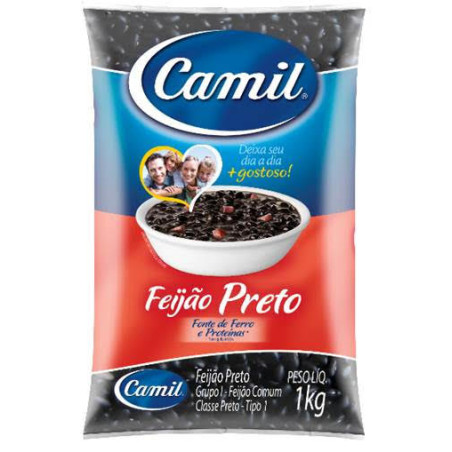 PRETO CAMIL TIPO 1 PACOTE 1 KG