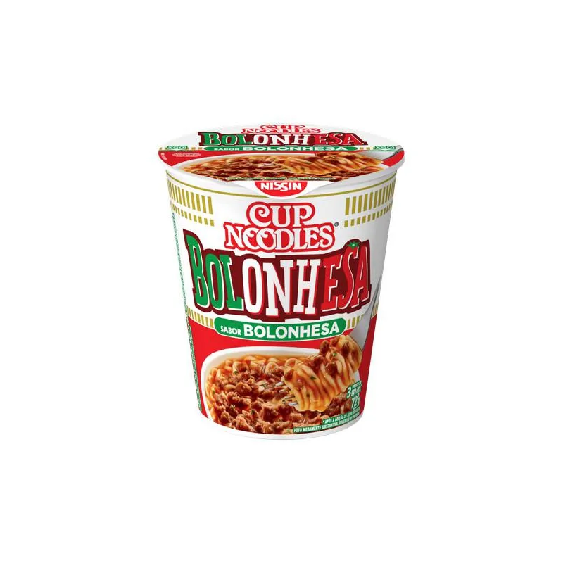Cup Noodles sabor Bolonhesa Nissin 72g