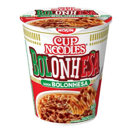Cup Noodles sabor Bolonhesa Nissin 72g