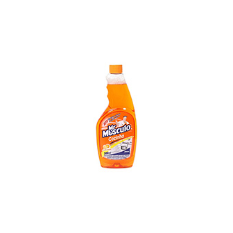 LIMPADOR DESENGORDURANTE COZINHA LARANJA MR MÚSCULO FRASCO 500ML REFIL