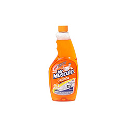 LIMPADOR DESENGORDURANTE COZINHA LARANJA MR MÚSCULO FRASCO 500ML REFIL