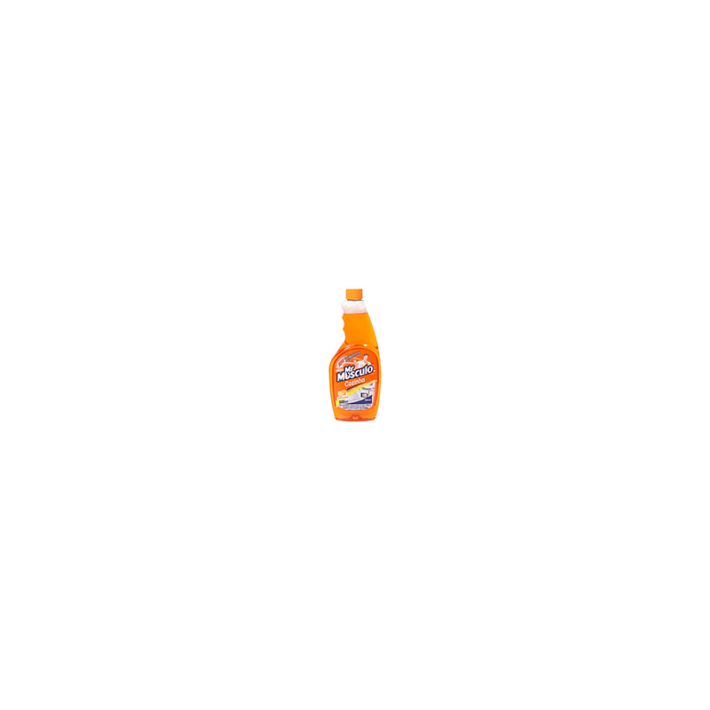 LIMPADOR DESENGORDURANTE COZINHA LARANJA MR MÚSCULO FRASCO 500ML REFIL