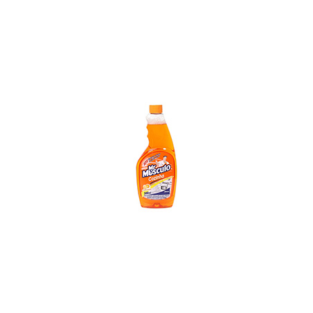 LIMPADOR DESENGORDURANTE COZINHA LARANJA MR MÚSCULO FRASCO 500ML REFIL