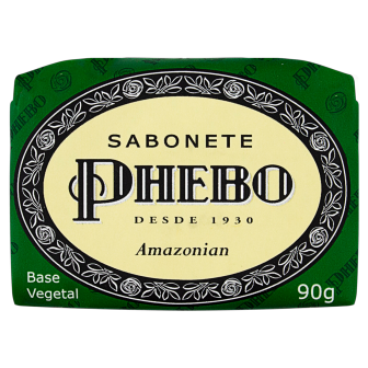 SABONETE BARRA VEGETAL AMAZONIAN PHEBO ENVOLTÓRIO 90G