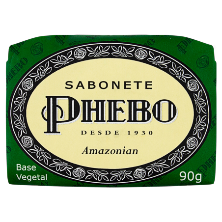 SABONETE BARRA VEGETAL AMAZONIAN PHEBO ENVOLTÓRIO 90G